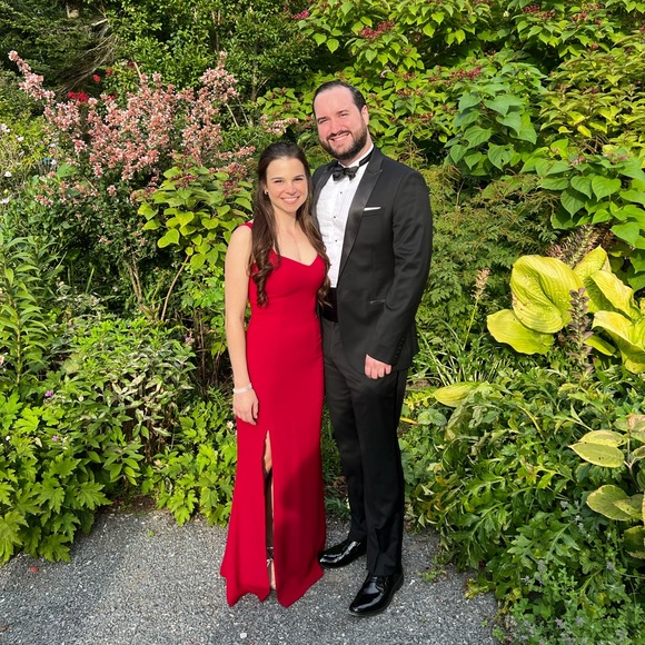 Dress the Population Estella Dress in Garnet - Picture 6 of 6